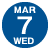 MAR 7 WED